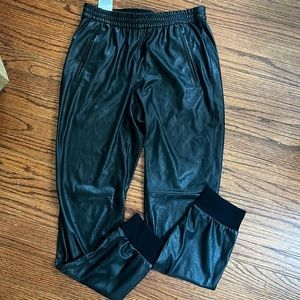 BCBG Leather Joggers